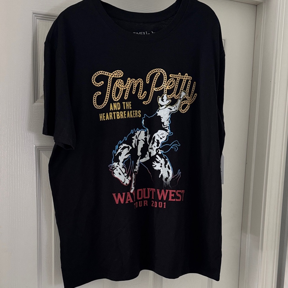 Black Tom Petty and the Heartbreakers Graphic T-Shirt